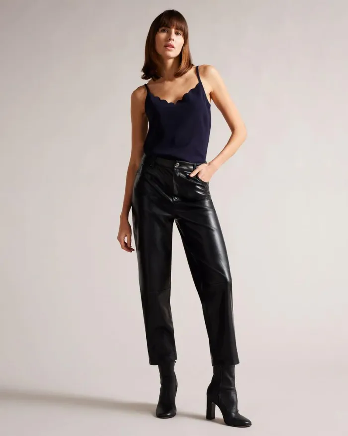 Scallop Neckline Cami Top Navy Women Ted Baker Tops and TShirts Scallop Neckline Cami Top Navy Women Ted Baker Tops and TShirts