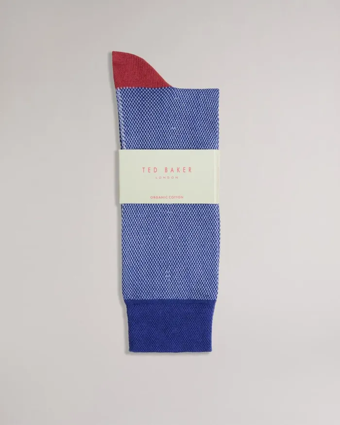 Semi Plain Socks Blue Men Ted Baker Socks