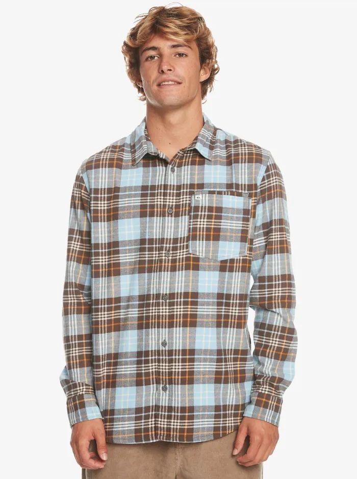 Shirts and Polos Men Quiksilver Banchor Long Sleeve Shirt Major Brown Banchor Shirts and Polos Men Quiksilver Banchor Long Sleeve Shirt Major Brown Banchor