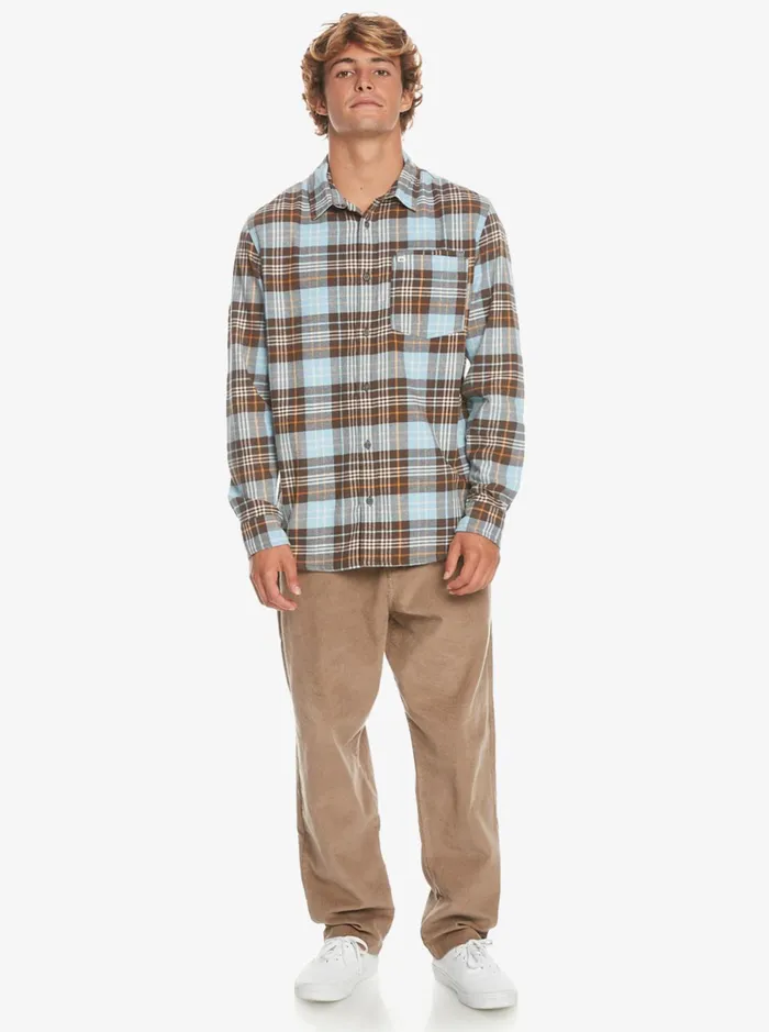 Shirts and Polos Men Quiksilver Banchor Long Sleeve Shirt Major Brown Banchor Shirts and Polos Men Quiksilver Banchor Long Sleeve Shirt Major Brown Banchor
