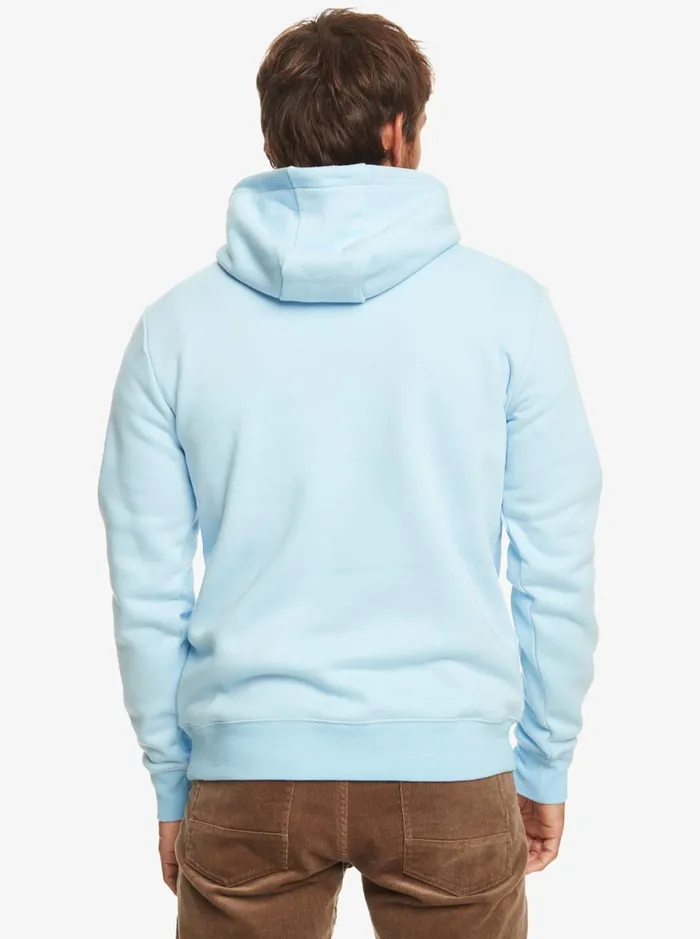 Shirts and Polos Men Quiksilver Big Logo Pullover Hoodie Clear Sky Shirts and Polos Men Quiksilver Big Logo Pullover Hoodie Clear Sky