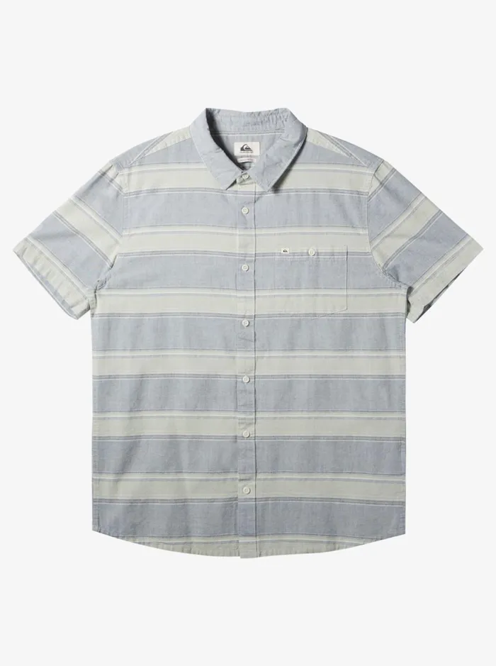 Shirts and Polos Men Quiksilver Cali Sunrise Short Sleeve Shirt Bering Sea Cali Shirts and Polos Men Quiksilver Cali Sunrise Short Sleeve Shirt Bering Sea Cali