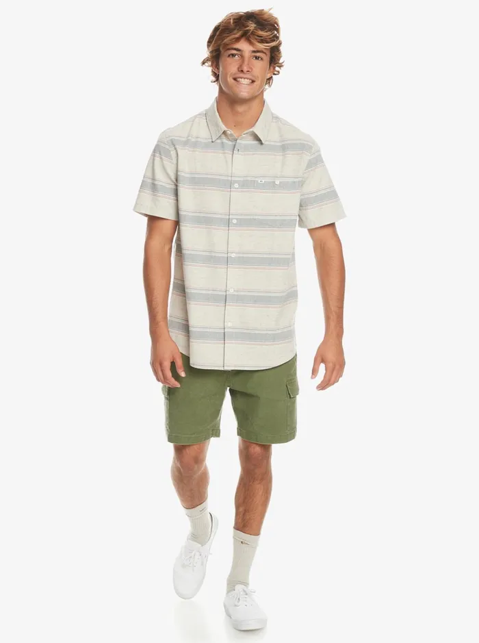 Shirts and Polos Men Quiksilver Cali Sunrise Short Sleeve Shirt Plaza Taupe Cali Shirts and Polos Men Quiksilver Cali Sunrise Short Sleeve Shirt Plaza Taupe Cali
