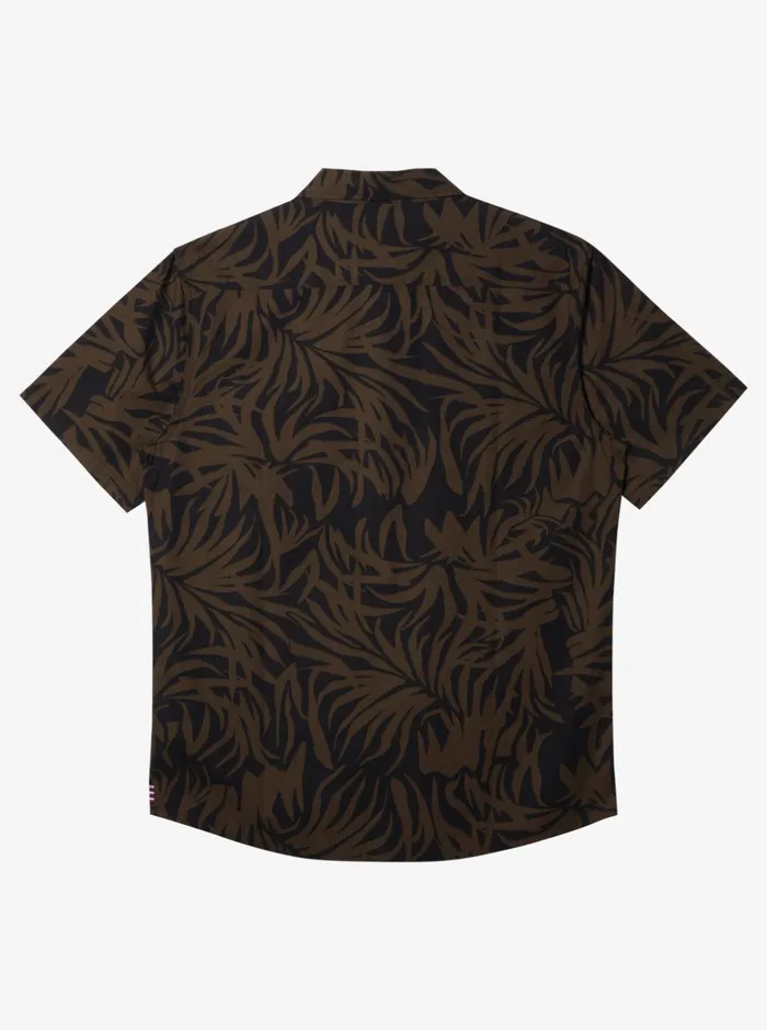 Shirts and Polos Men Quiksilver Hawaii Foliage Woven Hawaiian Shirt Tarmac Shirts and Polos Men Quiksilver Hawaii Foliage Woven Hawaiian Shirt Tarmac
