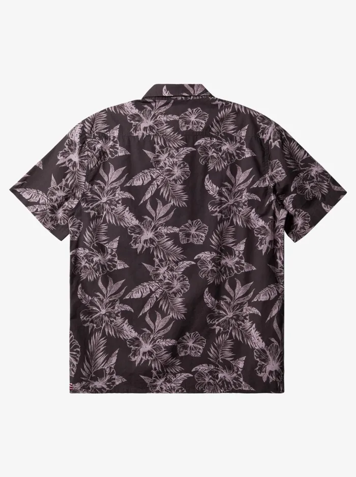 Shirts and Polos Men Quiksilver Hi Sunset Summer Hawaiian Short Sleeve Shirt Tarmac Shirts and Polos Men Quiksilver Hi Sunset Summer Hawaiian Short Sleeve Shirt Tarmac