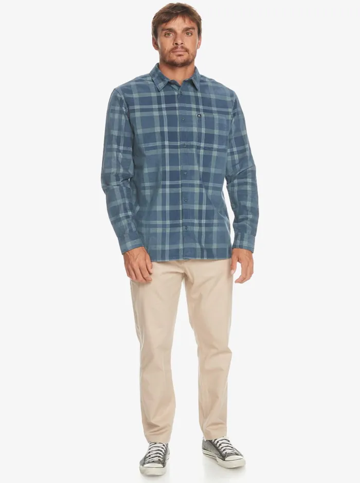 Shirts and Polos Men Quiksilver Oakenhead Long Sleeve Shirt Iceberg Green Oakenhead Shirts and Polos Men Quiksilver Oakenhead Long Sleeve Shirt Iceberg Green Oakenhead