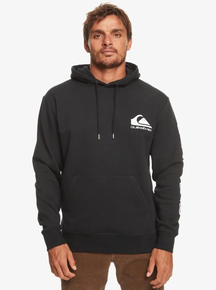Shirts and Polos Men Quiksilver Omni Logo Hoodie Black Shirts and Polos Men Quiksilver Omni Logo Hoodie Black