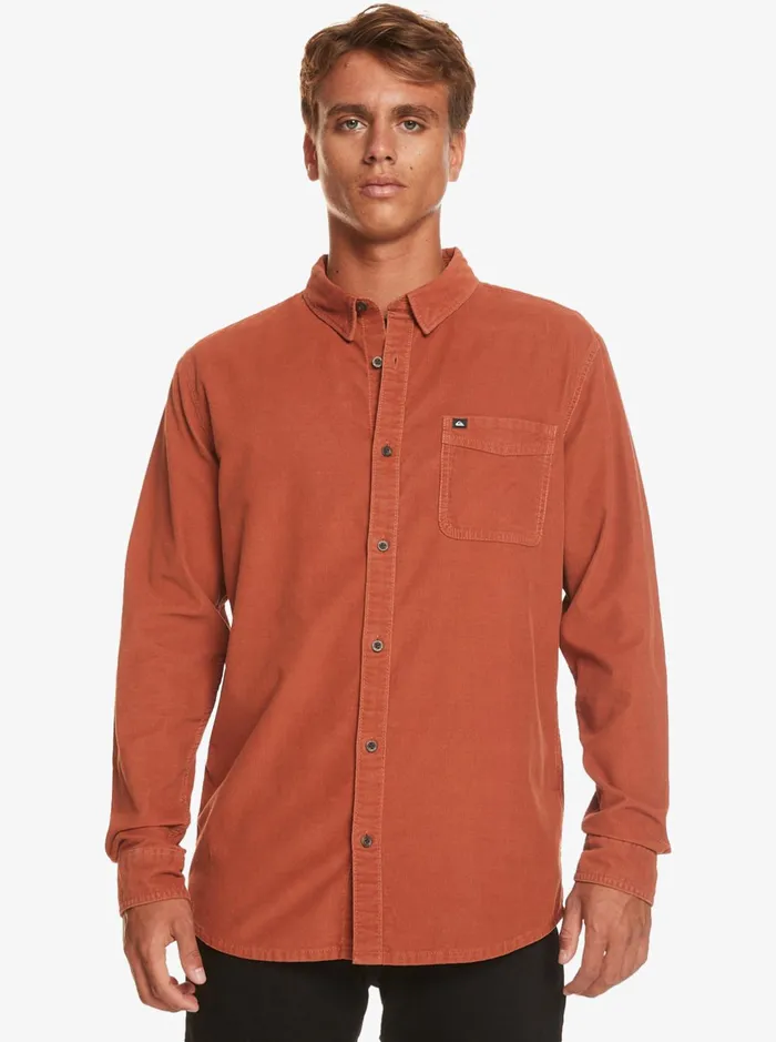 Shirts and Polos Men Quiksilver Smoke Trail Long Sleeve Shirt Baked Clay Shirts and Polos Men Quiksilver Smoke Trail Long Sleeve Shirt Baked Clay