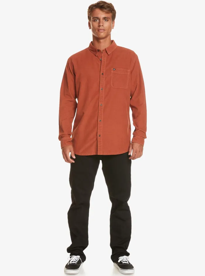 Shirts and Polos Men Quiksilver Smoke Trail Long Sleeve Shirt Baked Clay Shirts and Polos Men Quiksilver Smoke Trail Long Sleeve Shirt Baked Clay