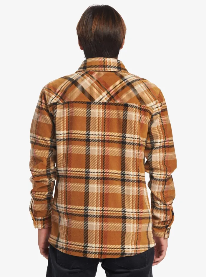 Shirts and Polos Men Quiksilver Surf Days Long Sleeve Fleece Shirt Bone Brown Surf Days Shirts and Polos Men Quiksilver Surf Days Long Sleeve Fleece Shirt Bone Brown Surf Days