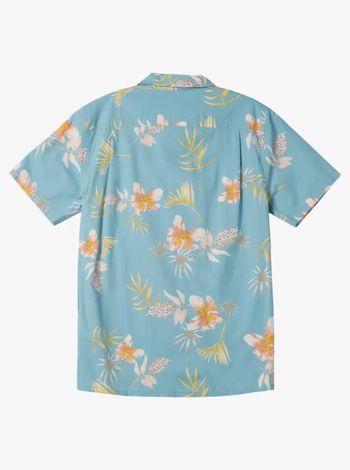 Shirts and Polos Men Quiksilver Tropical Floral Short Sleeve Woven Shirt Reef Waters Tropical Floral Ss Shirts and Polos Men Quiksilver Tropical Floral Short Sleeve Woven Shirt Reef Waters Tropical Floral Ss