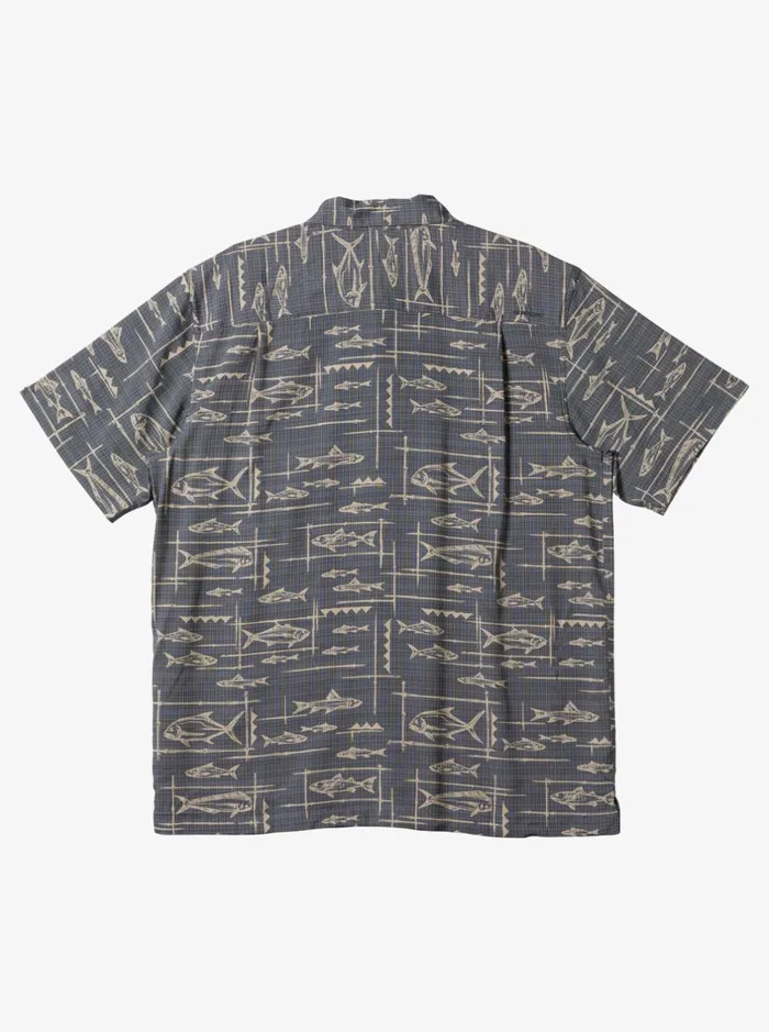 Shirts and Polos Men Quiksilver Waterman Bento Woven Shirt Bento Black Shirts and Polos Men Quiksilver Waterman Bento Woven Shirt Bento Black