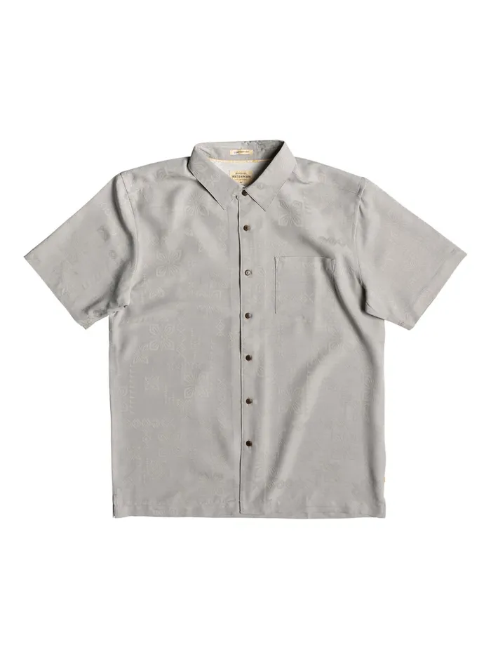 Shirts and Polos Men Quiksilver Waterman Kelpies Bay Short Sleeve Shirt Dusty Blue Shirts and Polos Men Quiksilver Waterman Kelpies Bay Short Sleeve Shirt Dusty Blue