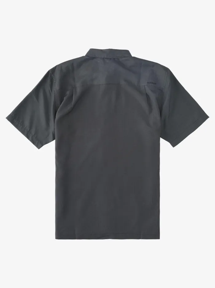 Shirts and Polos Men Quiksilver Waterman Kings Cliff Short Sleeve Shirt Black Kings Cliff Shirts and Polos Men Quiksilver Waterman Kings Cliff Short Sleeve Shirt Black Kings Cliff