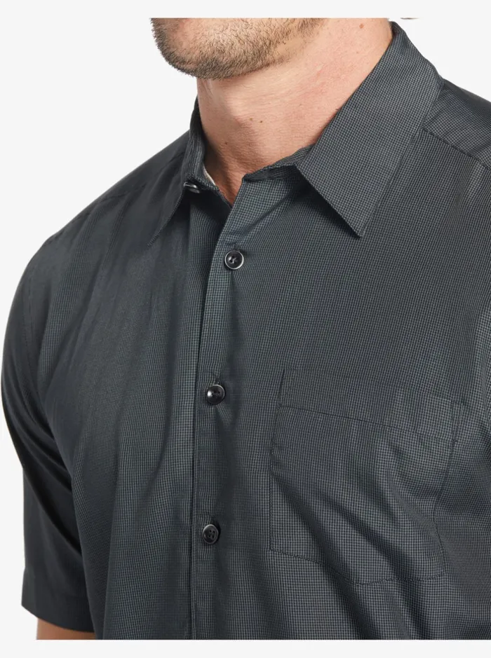 Shirts and Polos Men Quiksilver Waterman Kings Cliff Short Sleeve Shirt Black Kings Cliff Shirts and Polos Men Quiksilver Waterman Kings Cliff Short Sleeve Shirt Black Kings Cliff
