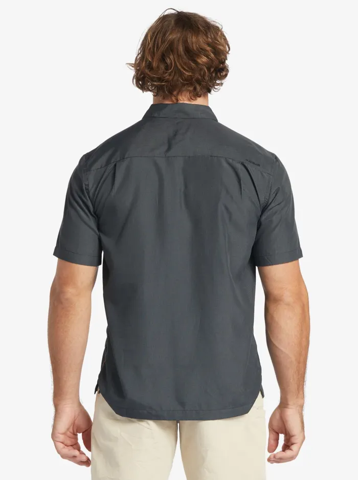 Shirts and Polos Men Quiksilver Waterman Kings Cliff Short Sleeve Shirt Black Kings Cliff Shirts and Polos Men Quiksilver Waterman Kings Cliff Short Sleeve Shirt Black Kings Cliff