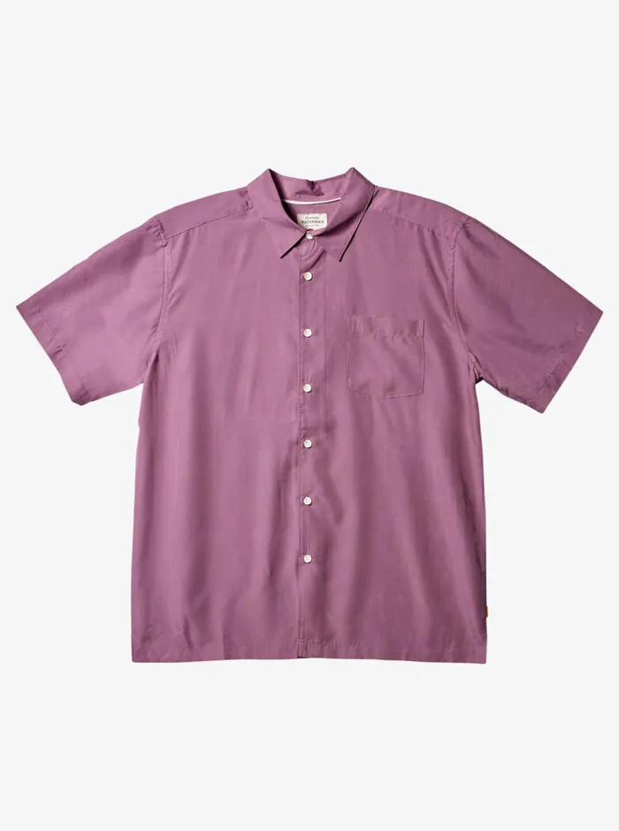 Shirts and Polos Men Quiksilver Waterman Kings Cliff Short Sleeve Shirt Mellow Mauve Kingscliff Shirts and Polos Men Quiksilver Waterman Kings Cliff Short Sleeve Shirt Mellow Mauve Kingscliff