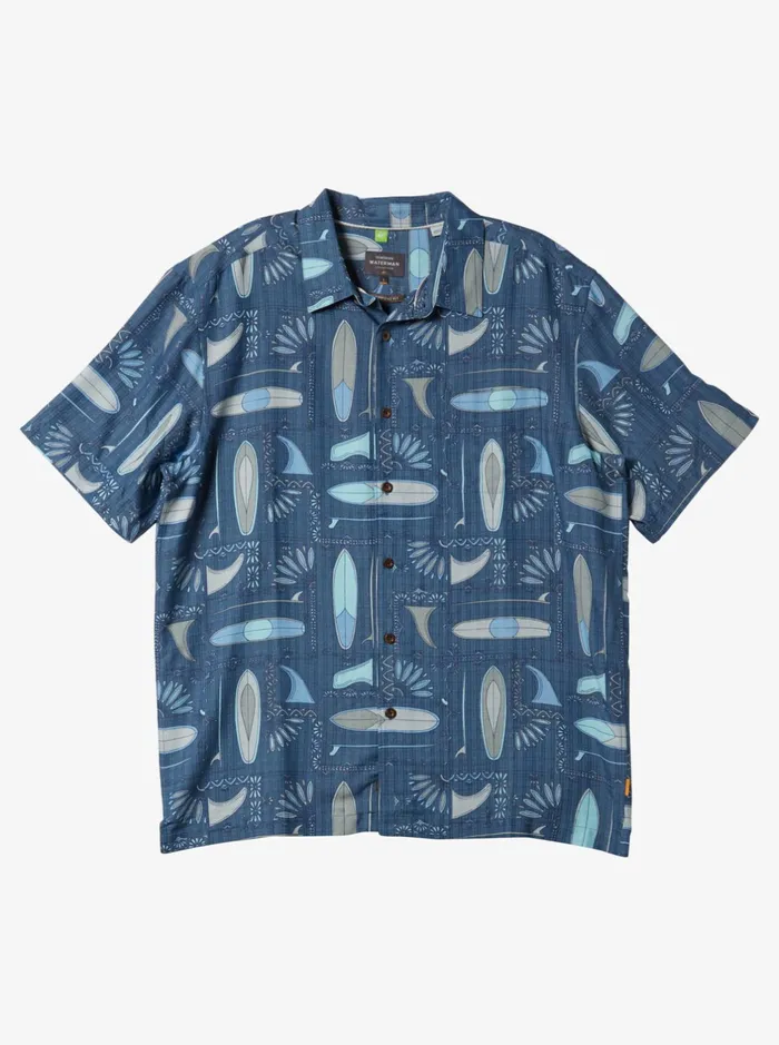 Shirts and Polos Men Quiksilver Waterman Long Boards Woven Shirt Longboards Ensign Blue Shirts and Polos Men Quiksilver Waterman Long Boards Woven Shirt Longboards Ensign Blue