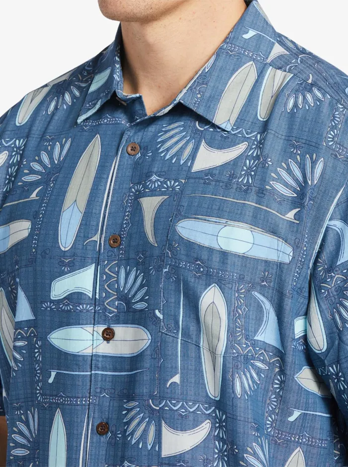 Shirts and Polos Men Quiksilver Waterman Long Boards Woven Shirt Longboards Ensign Blue Shirts and Polos Men Quiksilver Waterman Long Boards Woven Shirt Longboards Ensign Blue