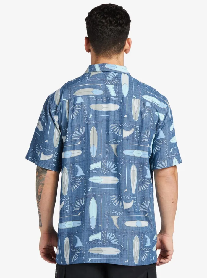 Shirts and Polos Men Quiksilver Waterman Long Boards Woven Shirt Longboards Ensign Blue Shirts and Polos Men Quiksilver Waterman Long Boards Woven Shirt Longboards Ensign Blue