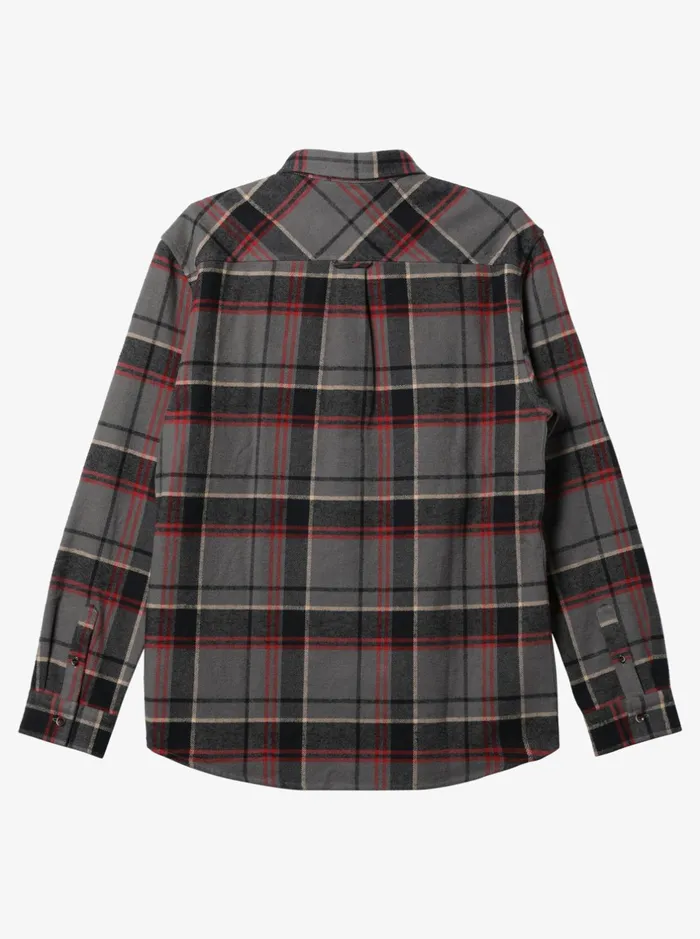 Shirts and Polos Men Quiksilver Waterman Lower Ridge Flannel Long Sleeve Top Granite Grey Lower Ridge Shirts and Polos Men Quiksilver Waterman Lower Ridge Flannel Long Sleeve Top Granite Grey Lower Ridge