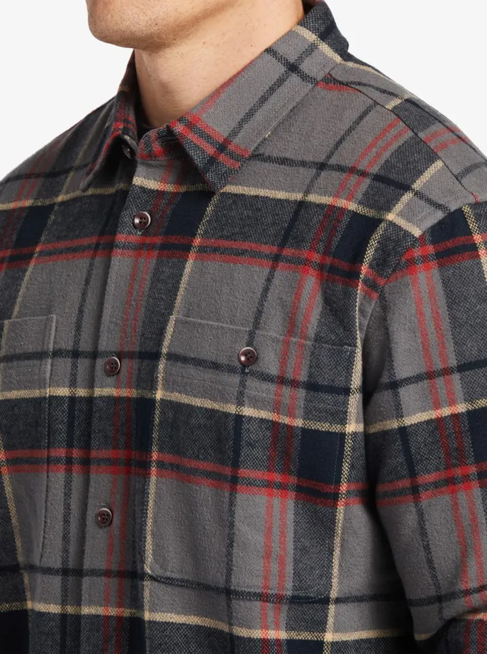 Shirts and Polos Men Quiksilver Waterman Lower Ridge Flannel Long Sleeve Top Granite Grey Lower Ridge Shirts and Polos Men Quiksilver Waterman Lower Ridge Flannel Long Sleeve Top Granite Grey Lower Ridge