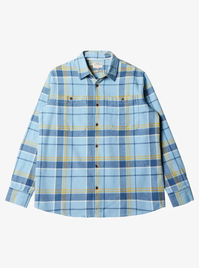 Shirts and Polos Men Quiksilver Waterman Lower Ridge Flannel Shirt Dusk Blue Lower Ridge Shirts and Polos Men Quiksilver Waterman Lower Ridge Flannel Shirt Dusk Blue Lower Ridge