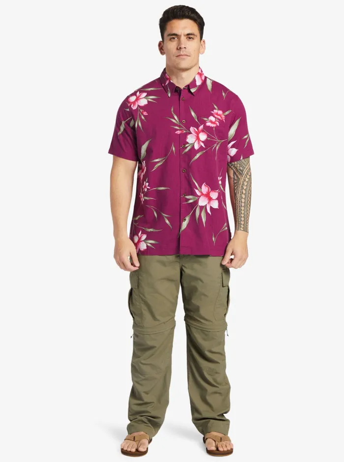 Shirts and Polos Men Quiksilver Waterman Night Bloomer Woven Shirt Magenta Night Bloomer Shirts and Polos Men Quiksilver Waterman Night Bloomer Woven Shirt Magenta Night Bloomer