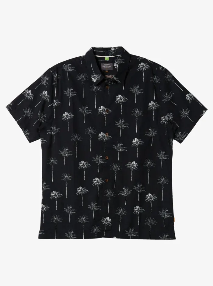 Shirts and Polos Men Quiksilver Waterman Palm Friday Woven Shirt Black Palm Friday Shirts and Polos Men Quiksilver Waterman Palm Friday Woven Shirt Black Palm Friday