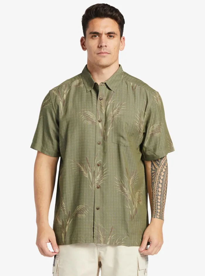 Shirts and Polos Men Quiksilver Waterman Skipped Out Woven Shirt Dusty Olive Skipped Out Shirts and Polos Men Quiksilver Waterman Skipped Out Woven Shirt Dusty Olive Skipped Out