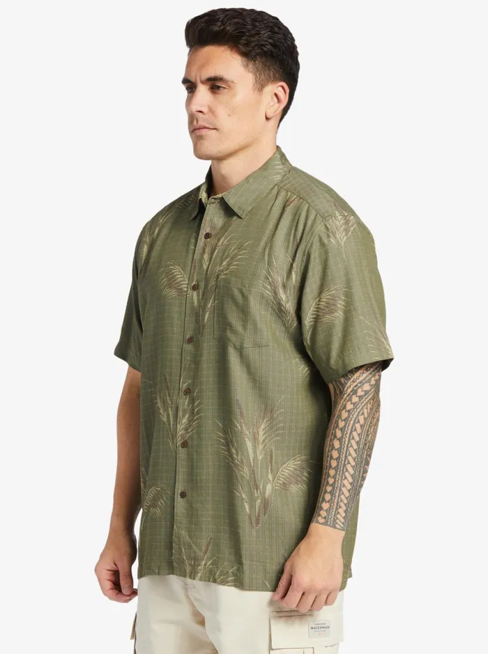 Shirts and Polos Men Quiksilver Waterman Skipped Out Woven Shirt Dusty Olive Skipped Out Shirts and Polos Men Quiksilver Waterman Skipped Out Woven Shirt Dusty Olive Skipped Out