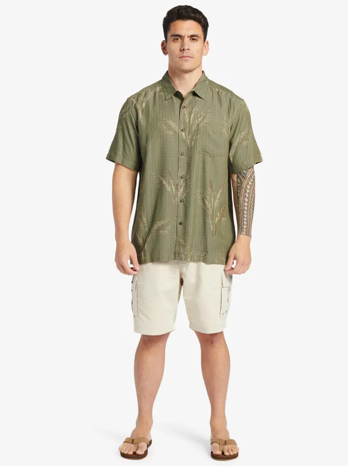 Shirts and Polos Men Quiksilver Waterman Skipped Out Woven Shirt Dusty Olive Skipped Out Shirts and Polos Men Quiksilver Waterman Skipped Out Woven Shirt Dusty Olive Skipped Out