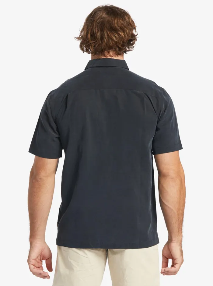 Shirts and Polos Men Quiksilver Waterman Waterman Tahiti Palms Premium AntiWrinkle Shirt Black Shirts and Polos Men Quiksilver Waterman Waterman Tahiti Palms Premium AntiWrinkle Shirt Black