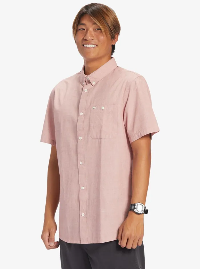 Shirts and Polos Men Quiksilver Winfall Short Sleeve Shirt Red Ochre Shirts and Polos Men Quiksilver Winfall Short Sleeve Shirt Red Ochre