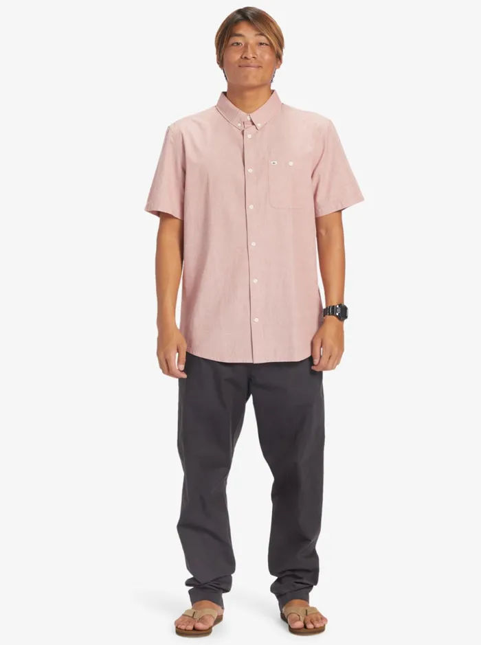 Shirts and Polos Men Quiksilver Winfall Short Sleeve Shirt Red Ochre Shirts and Polos Men Quiksilver Winfall Short Sleeve Shirt Red Ochre