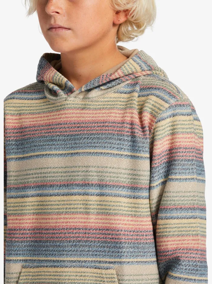 Shirts Boys Quiksilver Boys 816 Great Otway Hoodie Plaza Taupe Great Otway