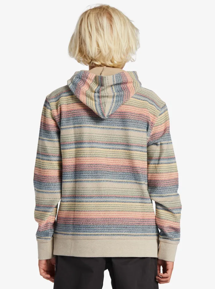 Shirts Boys Quiksilver Boys 816 Great Otway Hoodie Plaza Taupe Great Otway