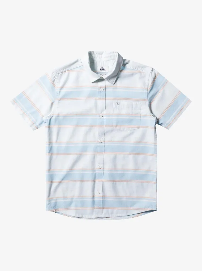Shirts Boys Quiksilver Cali Sunrise Short Sleeve Shirt Sky Blue Cali Str