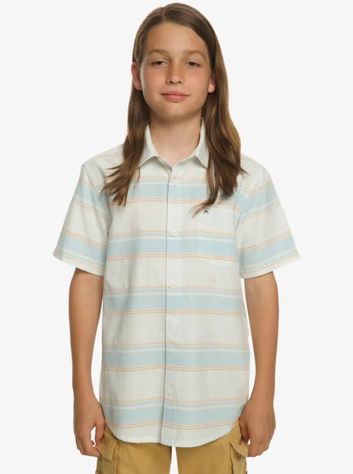 Shirts Boys Quiksilver Cali Sunrise Short Sleeve Shirt Sky Blue Cali Str Shirts Boys Quiksilver Cali Sunrise Short Sleeve Shirt Sky Blue Cali Str