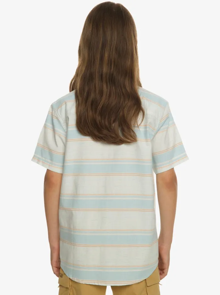 Shirts Boys Quiksilver Cali Sunrise Short Sleeve Shirt Sky Blue Cali Str Shirts Boys Quiksilver Cali Sunrise Short Sleeve Shirt Sky Blue Cali Str