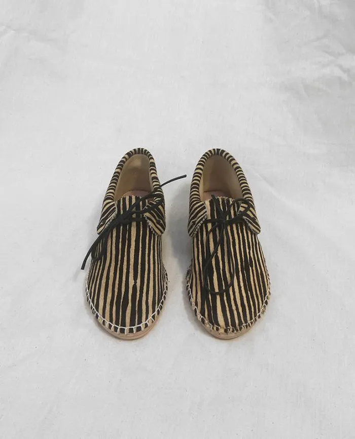 Shoes Women039s The Great The Canyon Moccasin Black And Cream Stripe