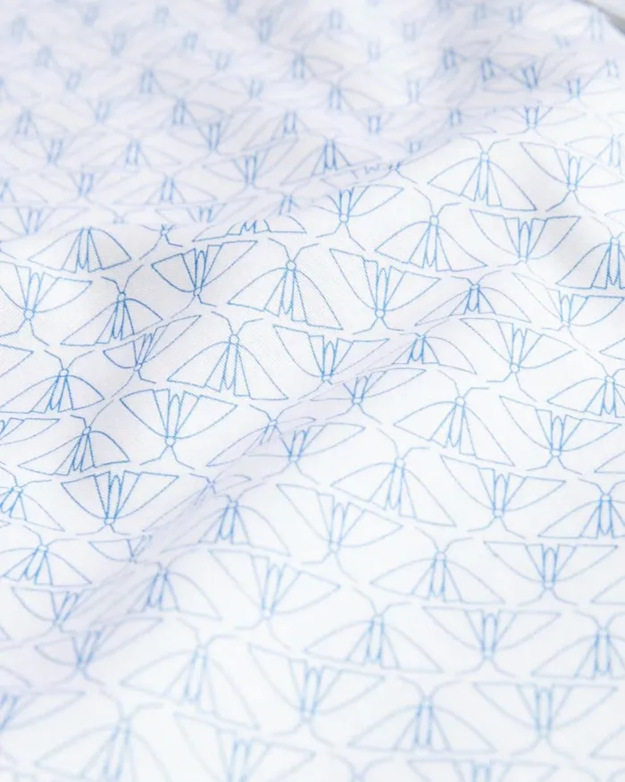 Short Sleeve Geometric Print Shirt White Men Ted Baker Clothing Short Sleeve Geometric Print Shirt White Men Ted Baker Clothing