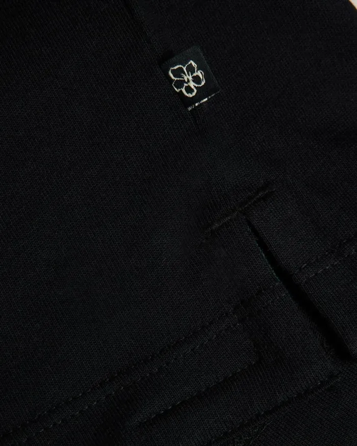 Short Sleeve Regular Fit Branded TShirt Black Men Ted Baker Clothing