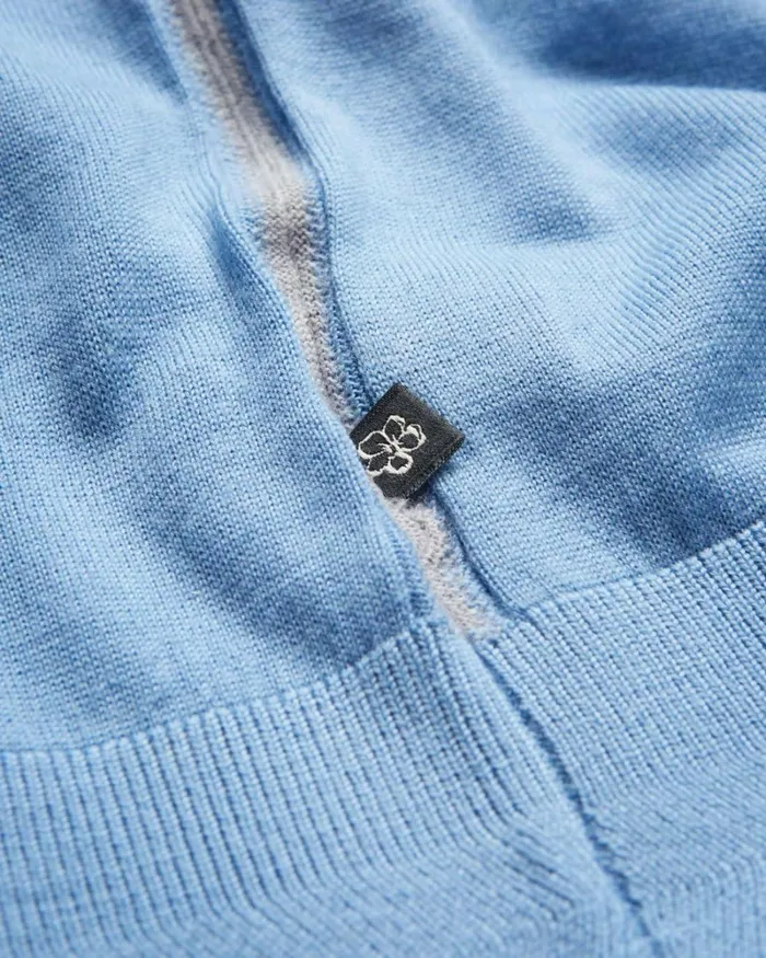 Short Sleeve Wool Polo Shirt Pale Blue Men Ted Baker Clothing Short Sleeve Wool Polo Shirt Pale Blue Men Ted Baker Clothing