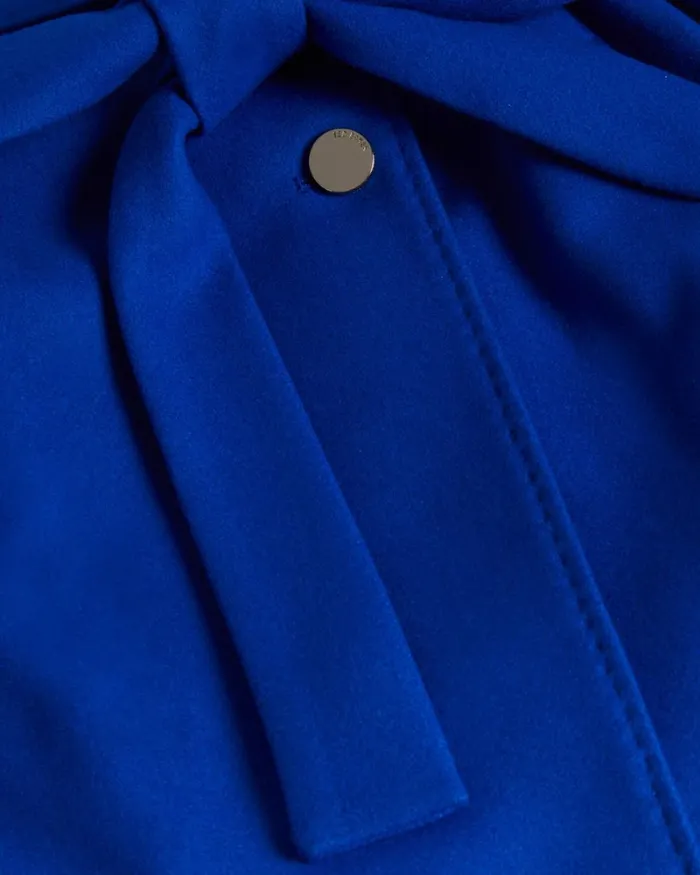 Short Wool Wrap Coat Blue Women Ted Baker Coats and Jackets Short Wool Wrap Coat Blue Women Ted Baker Coats and Jackets
