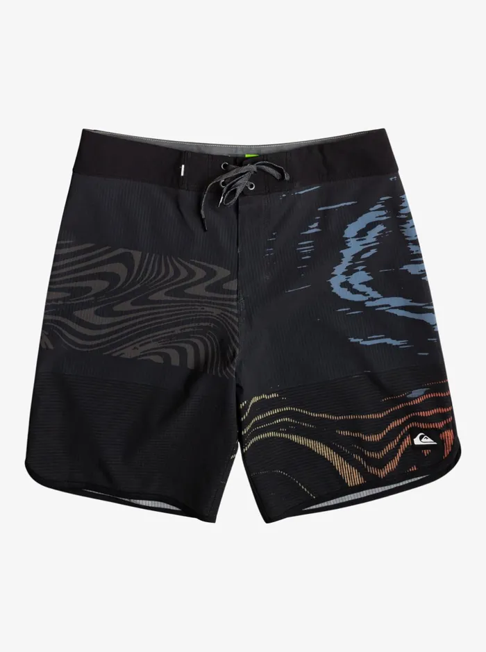 Shorts and Amphibians Men Quiksilver Highline Scallop 19034 Boardshorts Black Shorts and Amphibians Men Quiksilver Highline Scallop 19034 Boardshorts Black