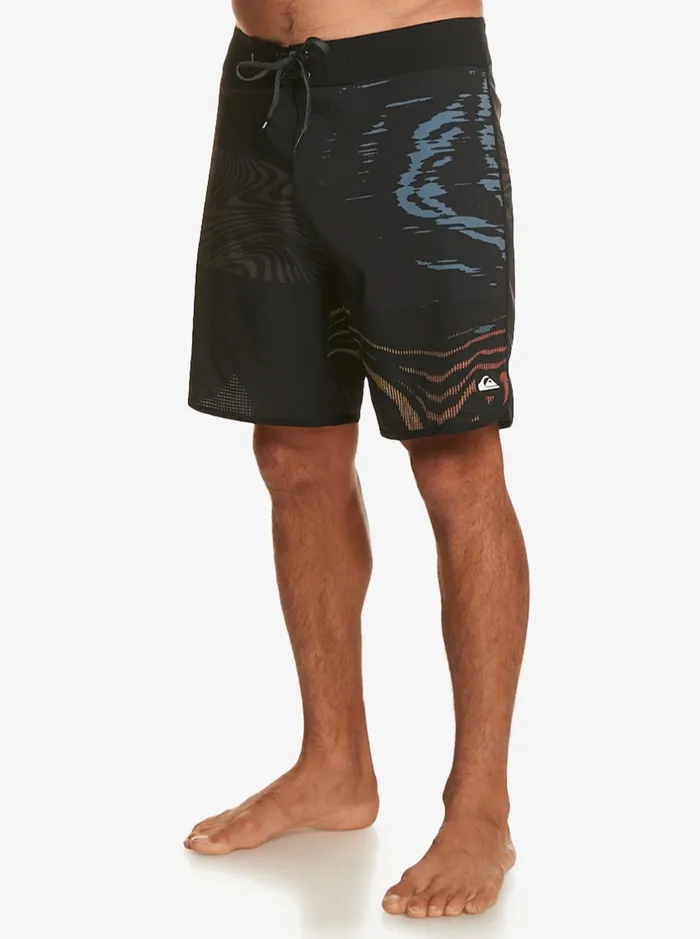 Shorts and Amphibians Men Quiksilver Highline Scallop 19034 Boardshorts Black Shorts and Amphibians Men Quiksilver Highline Scallop 19034 Boardshorts Black