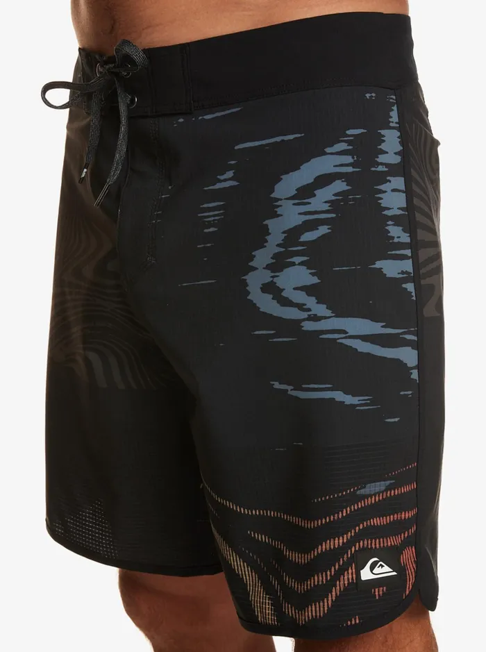 Shorts and Amphibians Men Quiksilver Highline Scallop 19034 Boardshorts Black Shorts and Amphibians Men Quiksilver Highline Scallop 19034 Boardshorts Black