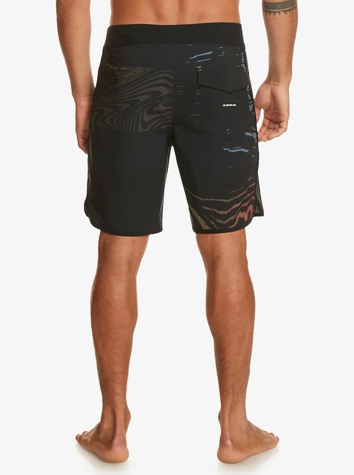 Shorts and Amphibians Men Quiksilver Highline Scallop 19034 Boardshorts Black Shorts and Amphibians Men Quiksilver Highline Scallop 19034 Boardshorts Black