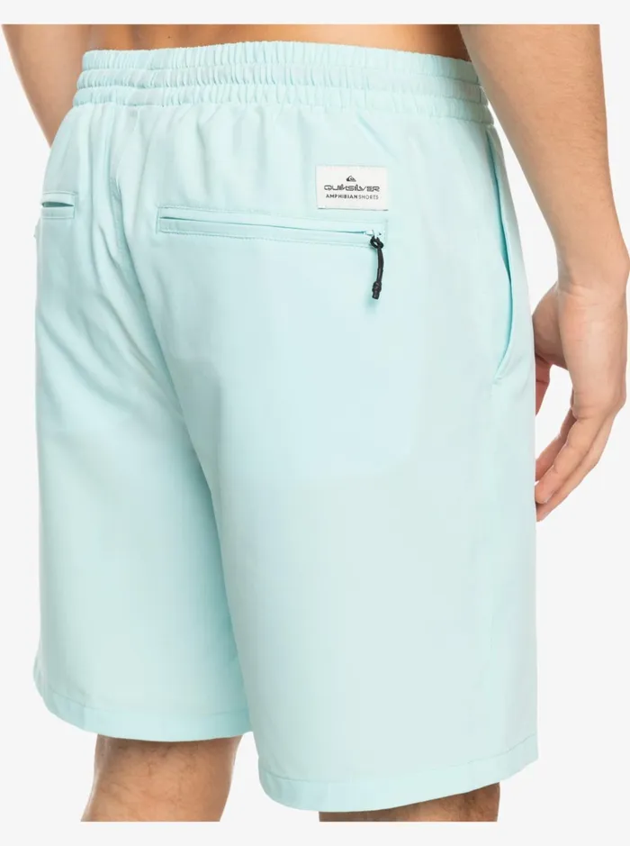 Shorts and Amphibians Men Quiksilver Ocean Elastic Waist 18034 Amphibian Shorts Iced Aqua Shorts and Amphibians Men Quiksilver Ocean Elastic Waist 18034 Amphibian Shorts Iced Aqua